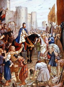 Wilhelm Rufus (1056-1100) im Tower of London, Illustration aus 