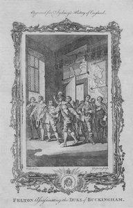 Felton ermordet den Herzog von Buckingham, 1773 von Charles Grignion