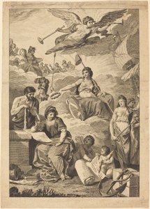 Britannia krönt die Geschichte von Charles Grignion, after Conrad Martin Metz