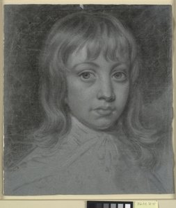 Porträt von Thomas Waller als Kind, frontal nach links von Charles Grignion d.Y.