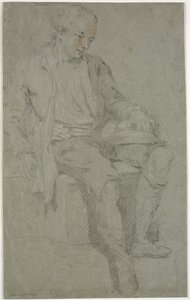 Studie eines sitzenden Jugendlichen von Charles Grignion d.Æ.