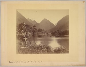 Tahiti. Fluss von Taubira (Halbinsel von Taïarapu) von Charles Gustave Spitz