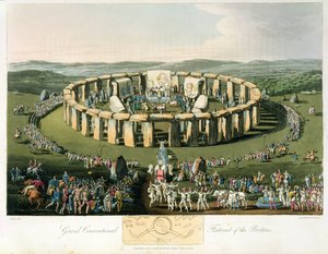 Großes konventionelles Fest der Briten, aquatintiert und veröffentlicht von Robert Havell (1769-1832) 1815