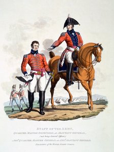 Uniformen der Soldaten des Royal Staff Corps, aus 