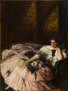 Erinnerung an einen "Internationalen Ball" (Porträt von Miss Kathleen Bruce) von Charles Haslewood Shannon