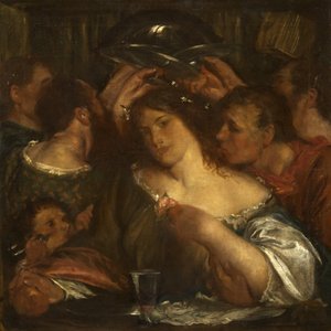 Tibullus im Haus von Delia, ca. 1900 von Charles Haslewood Shannon