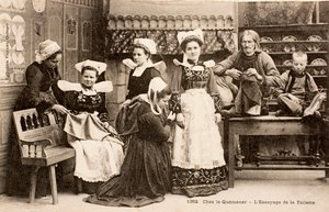 Bretonische Familie/Bretagne/Frankreich
