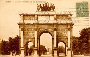 Postkarte/Arc de Triomphe du Carrousel/Paris/Seine/Ile de France/Frankreich von Augustus Kollner
