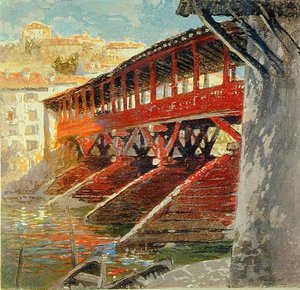 Ponte degli Alpini, Bassano del Grappa, ca. 1910