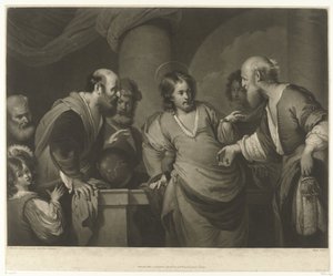 Christus im Streitgespräch mit den Pharisäern von Charles Howard Hodges