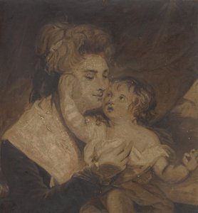 Lady Dashwood und ihr Sohn, ca. 1785 von Charles Howard Hodges