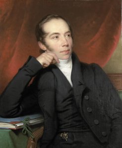 Porträt von Pieter Ernst Hendrik Praetorius, Makler, Zeichner und Maler. Vorsitzender des Vorstands des Rijksmuseums 1852-74 von Charles Howard Hodges