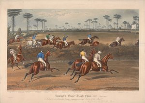 Einer von vier: Leamington Grand Steeple Chase ... 1837. Platte 2. Mr. Christian auf Scripton ... von Charles Hunt