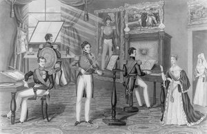 Das Wunder von Windsor: Der Künstler, Dichter, Geiger, hier sehen wir, und alles ist Tweedle-dum und Tweedle-dee, um 1841