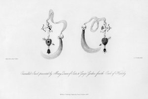 Emailliertes Juwel, präsentiert von Maria Stuart an George Gordon von Charles J. Smith