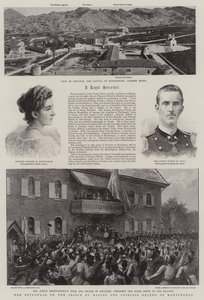Die Verlobung des Prinzen von Neapel und der Prinzessin Helene von Montenegro von Charles J. Staniland