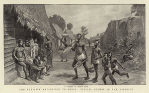 Die Strafexpedition nach Benin, typische Szenen im Bezirk