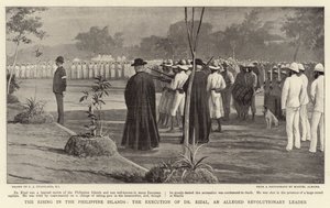 Der Aufstand auf den Philippinen, die Hinrichtung von Dr. Rizal, einem angeblichen Revolutionsführer