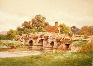 Frensham Bridge von Charles James Adams