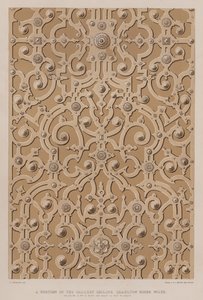 Ein Teil der Galerie-Decke, Charlton House, Wilts, die Decke ist 17 Fuß breit und etwa 115 Fuß lang von Charles James Richardson