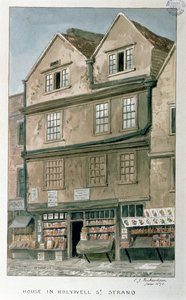 Haus in der Holywell Street, der Strand, 1871