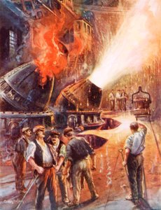 Die Geburt des Riesen der modernen Industrie von Charles John de Lacy