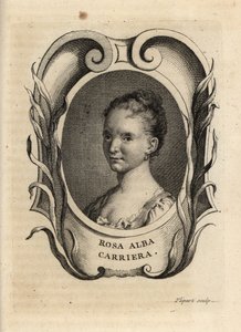 Rosalba Carriera, venezianische Rokoko-Malerin. von Charles Joseph Flipart
