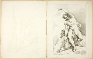 Figur (recto und verso), aus Premier livre de figures d’Academies gravées en Partie par les Professeurs de l’Académie Royale