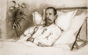 Ein Anführer, dessen Verwundung Sir Ian Hamilton als Katastrophe bezeichnete: General Gouraud im Krankenhaus in Paris