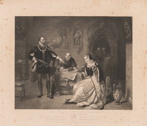 Unterzeichnung des Todesurteils von Lady Jane Grey