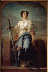 Allegorische Darstellung der Republik. Gemälde von Charles Landelle von Charles Landelle