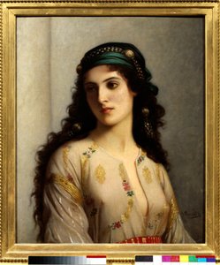 Jude aus Tanger in Marokko. Gemälde von Charles Landelle (1812-1908) von Charles Landelle