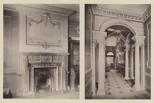 Ein Haus in Epsom, ein Kamin, der Korridor von Charles Latham