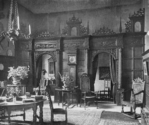 Der Bildschirm in der Halle von Charles Latham