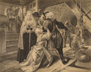 Verhaftung von Alice Lisle wegen der Beherbergung von Flüchtlingen der Schlacht von Sedgemoor, 1685, 1886