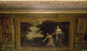 Decke des Hôtel La Rivière (Detail von Psyche und Venus), 1653 von Charles Le Brun
