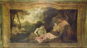 Decke des Hôtel La Rivière (Detail) von Charles Le Brun
