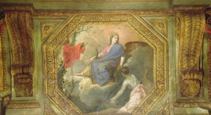 Decke des Hôtel de La Rivière (Detail) von Charles Le Brun