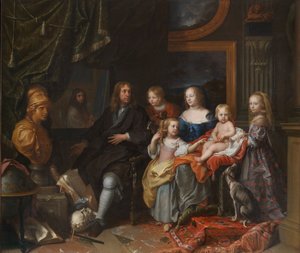 Everhard Jabach und seine Familie, ca. 1660 von Charles Le Brun