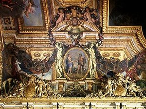 Treffen der zwei Meere, Deckenmalerei aus der Galerie des Glaces von Charles Le Brun