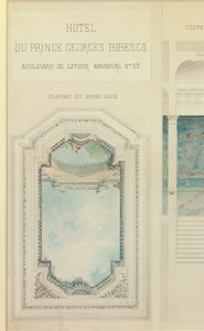 Projekt für das Hotel von Prinz Georges Bibesco von Charles Le Coeur