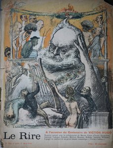 Hundertjahrfeier der Geburt von Victor Hugo, Illustration für Le Rire von Charles Leandre