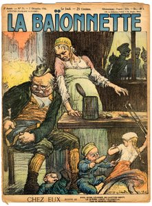 Cover von „La Baionnette“, Satirisch in Farben
