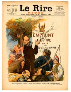 Cover von „Le Lire rouge“, Satire in Farben von Charles Leandre