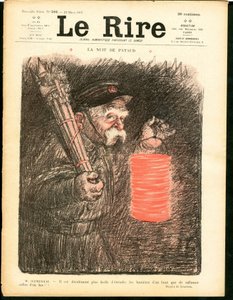 Cover von „Das Lachen“, Satirisch in Farben von Charles Leandre