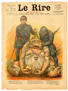 Cover von „The Red Laughter“, Satire in Farben von Charles Leandre