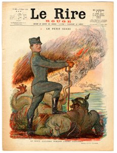 Cover von Das rote Lachen, Satire in Farben von Charles Leandre