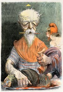 Eugène Henri Brisson (1835-1912), französischer Anwalt, Journalist und Politiker - Karikatur von Charles Leandre (1862-1934) in 