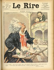 Illustration für das Cover von Le Rire, 07/02/1920 - Staatsmann - David Lloyd George und Ebert Friedrich (1871-1925) von Charles Leandre