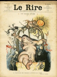 Illustration von Charles Leandre (1862-1934) für das Cover von Le Rire